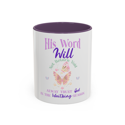 Trust God in The Waiting Christian Coffee Cup