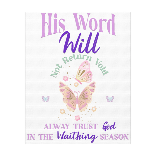 Trust God in The Waiting Scripture Print