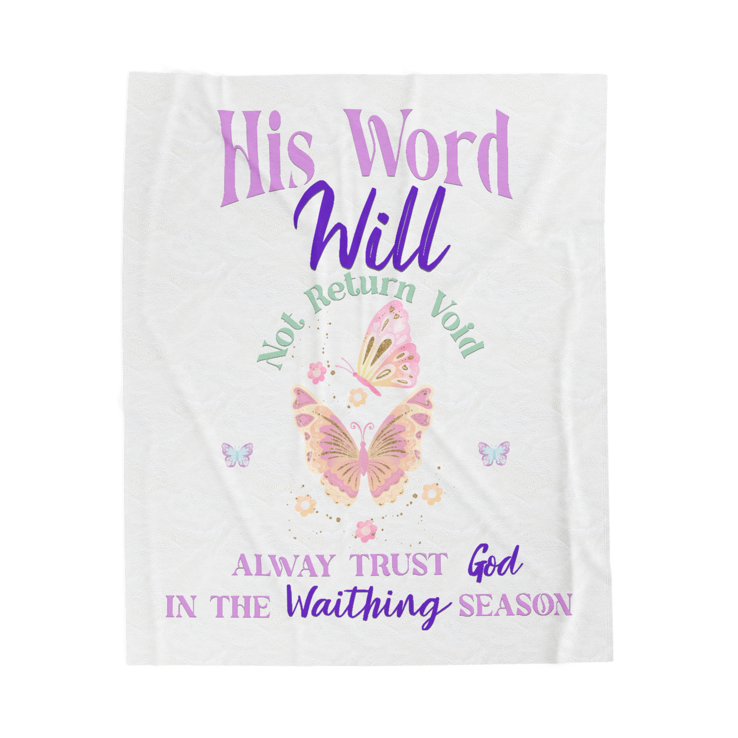 Trust God in The Waiting Scripture Throw