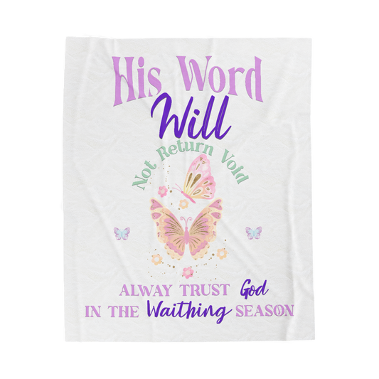 Trust God in The Waiting Scripture Throw