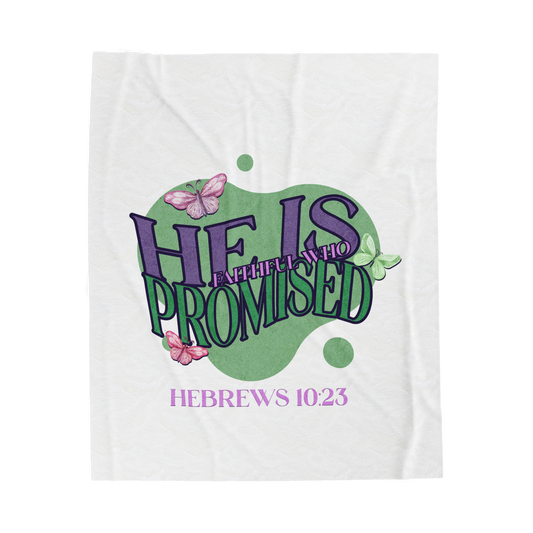 He Is Faithful Scripture Throw
