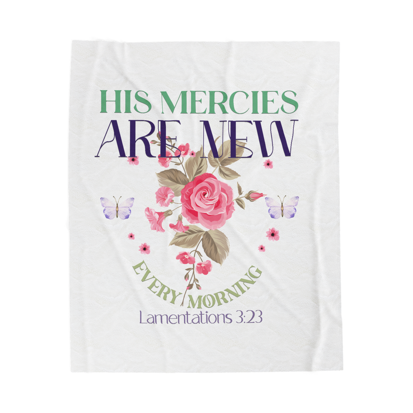 His Mercies Are New Every Morning Scripture Throw