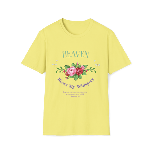 Heaven Hears My Whispers Faith-Based Apparel for Women & Men