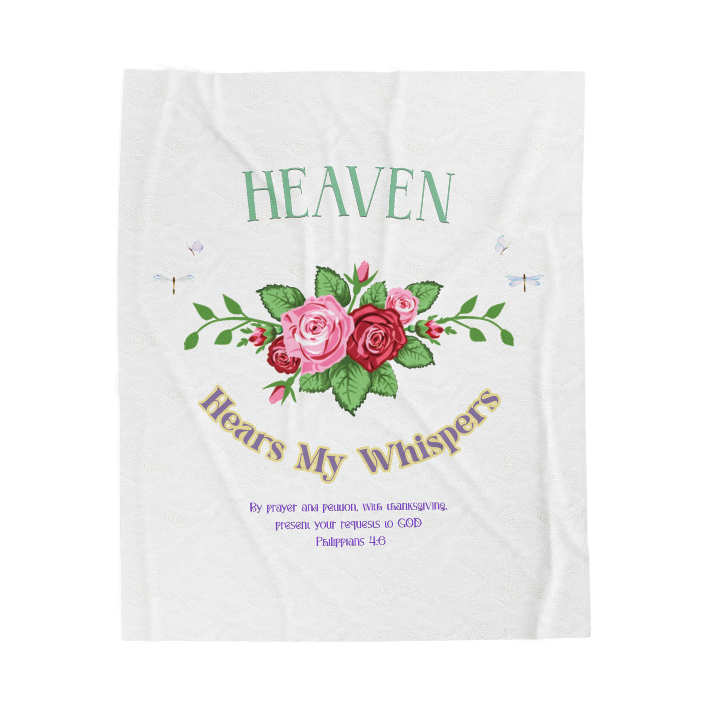 Heaven Hears My Whispers Scripture Throw