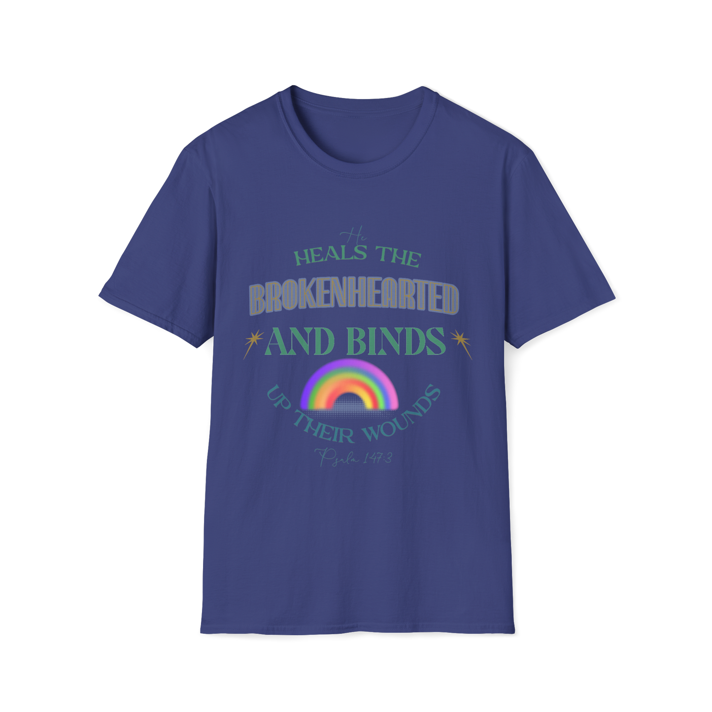 He Heals The Brokenhearted Faith-Based Apparel for Women & Men