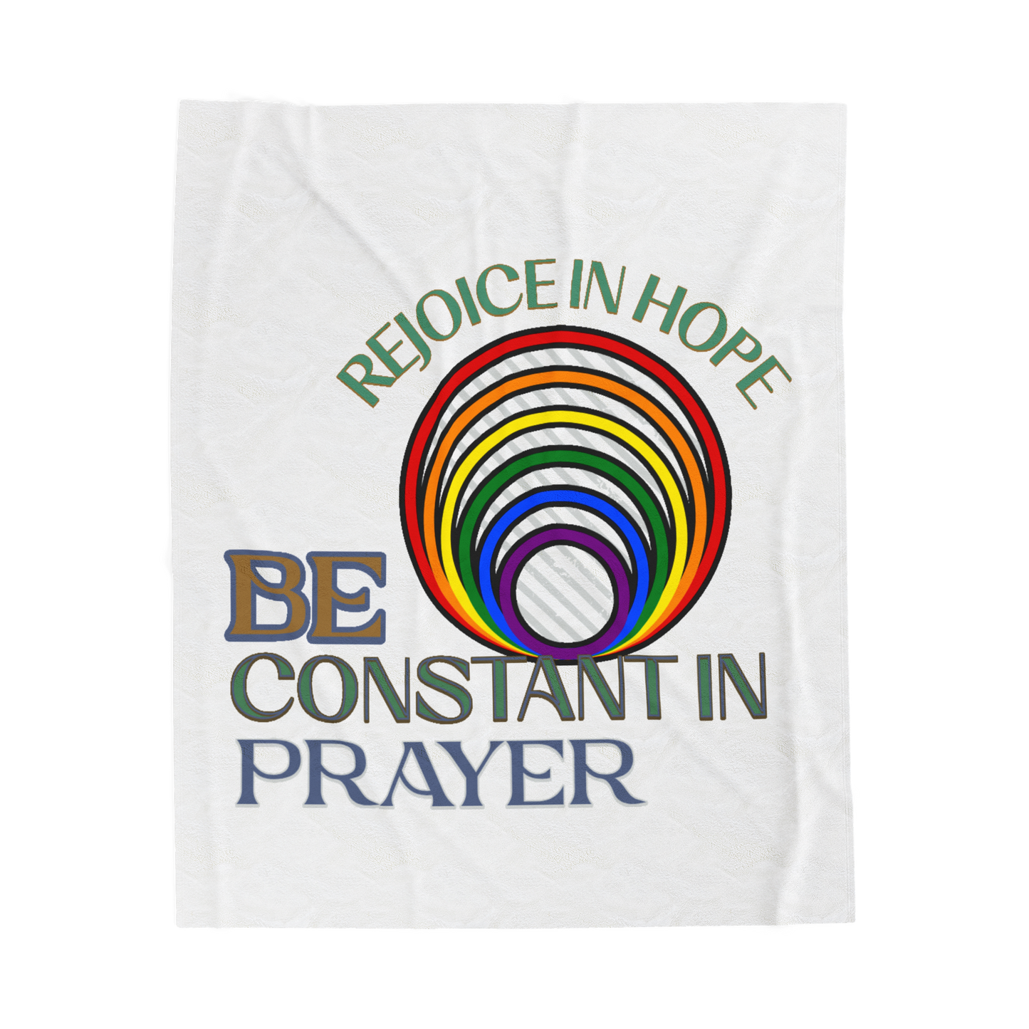 Rejoice In Hope Scripture Throw