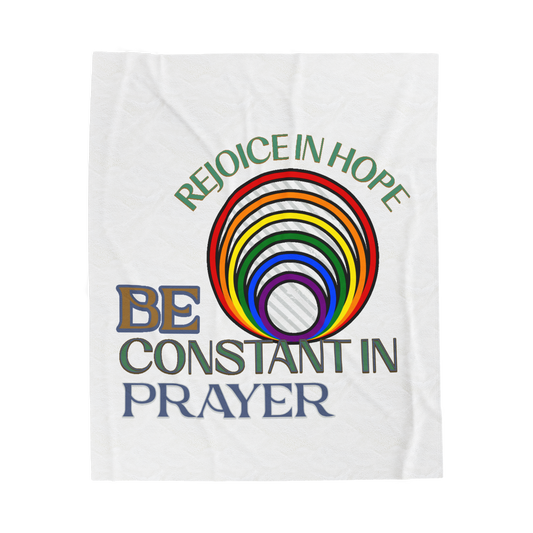 Rejoice In Hope Scripture Throw