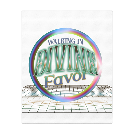 Walking In Divine Favor Scripture Print
