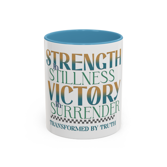 Strength, Victory, Transformed Christian Coffee Cup