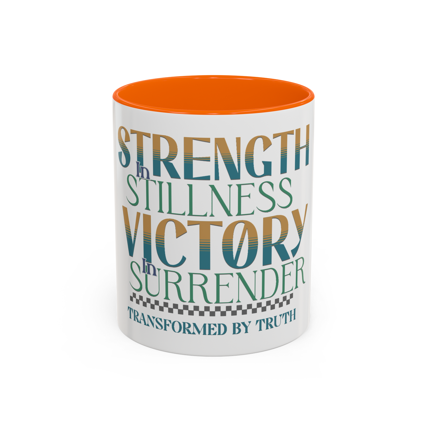 Strength, Victory, Transformed Christian Coffee Cup