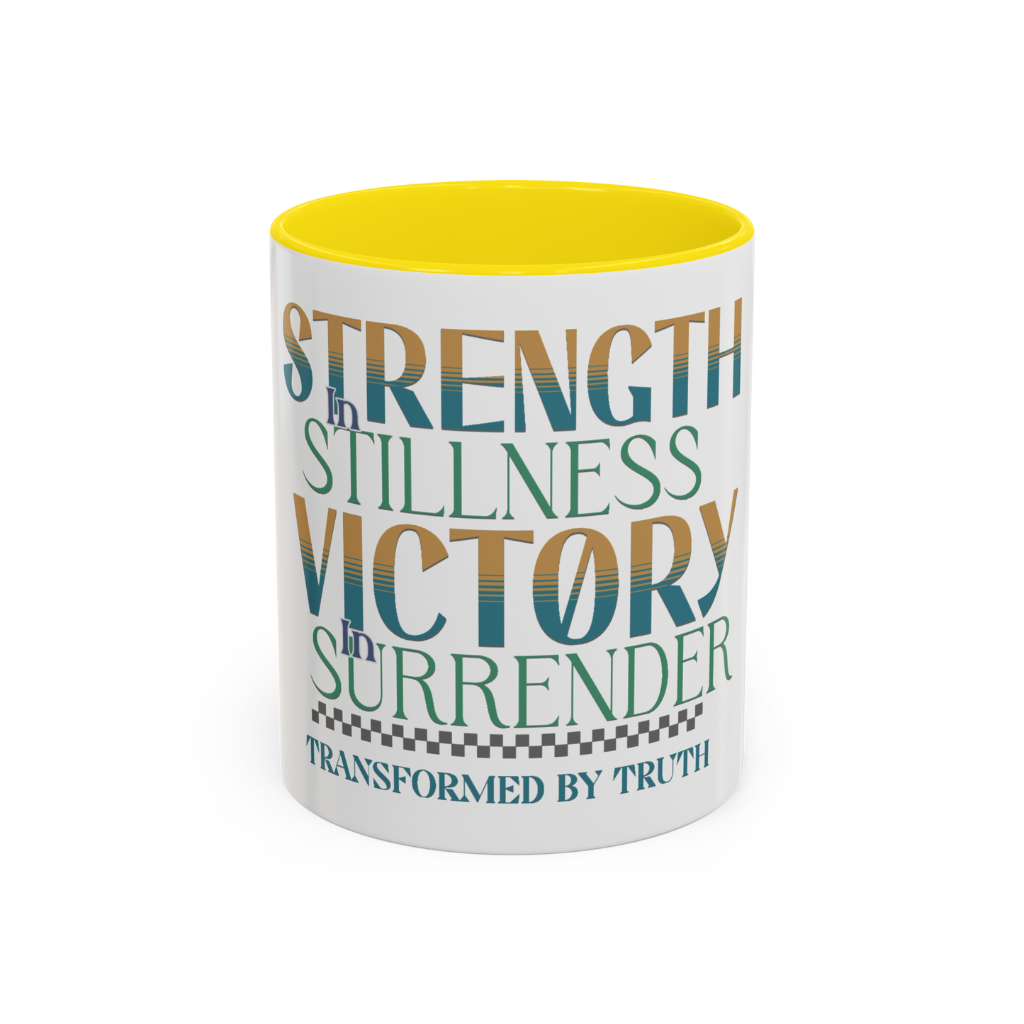 Strength, Victory, Transformed Christian Coffee Cup