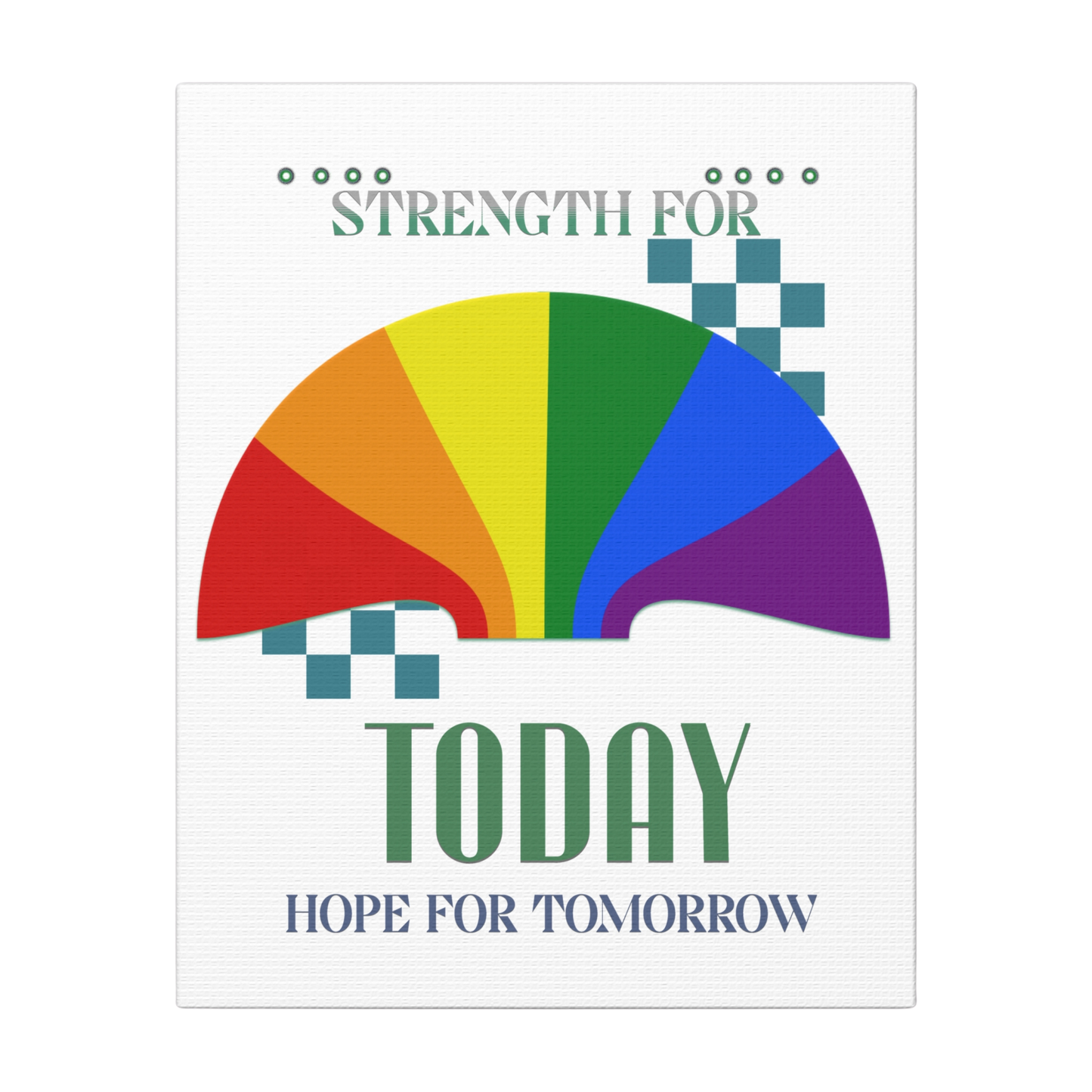 Strength For Today Scripture Print