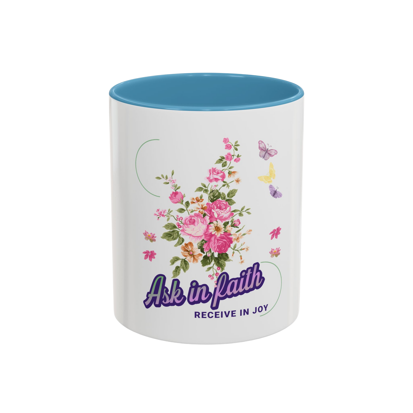 Ask in Faith Christian Coffee Cup