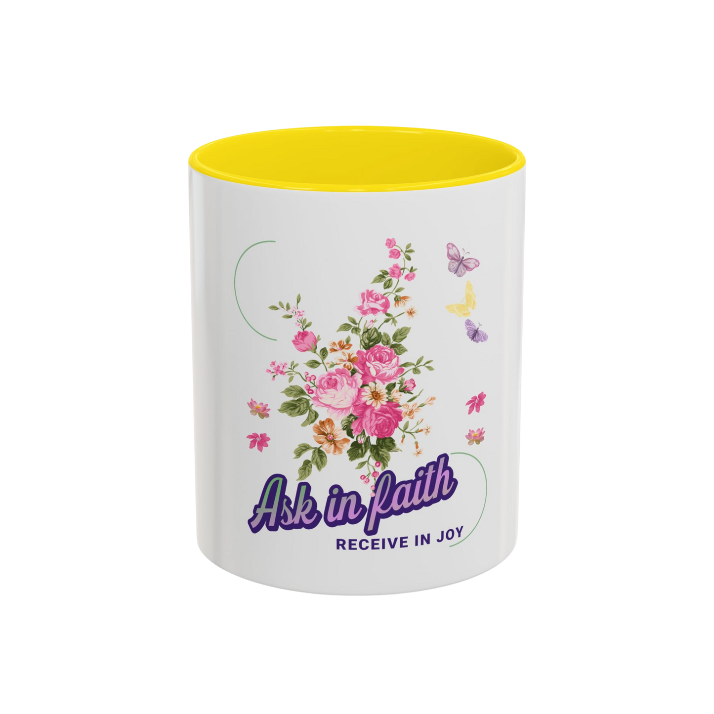Ask in Faith Christian Coffee Cup