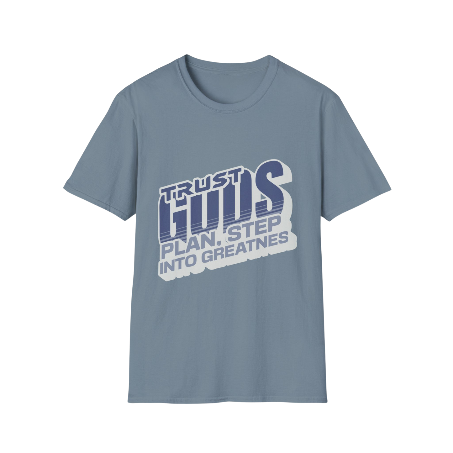Trust the Process, Step into Greatness Faith-Based Apparel for Women & Men