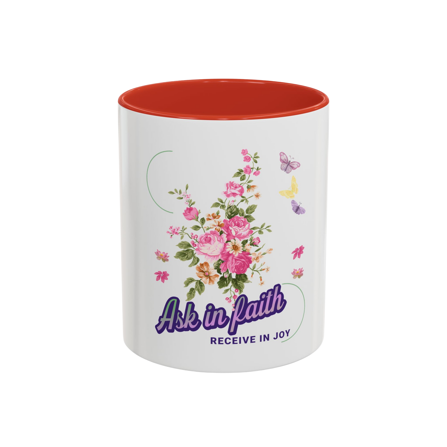 Ask in Faith Christian Coffee Cup