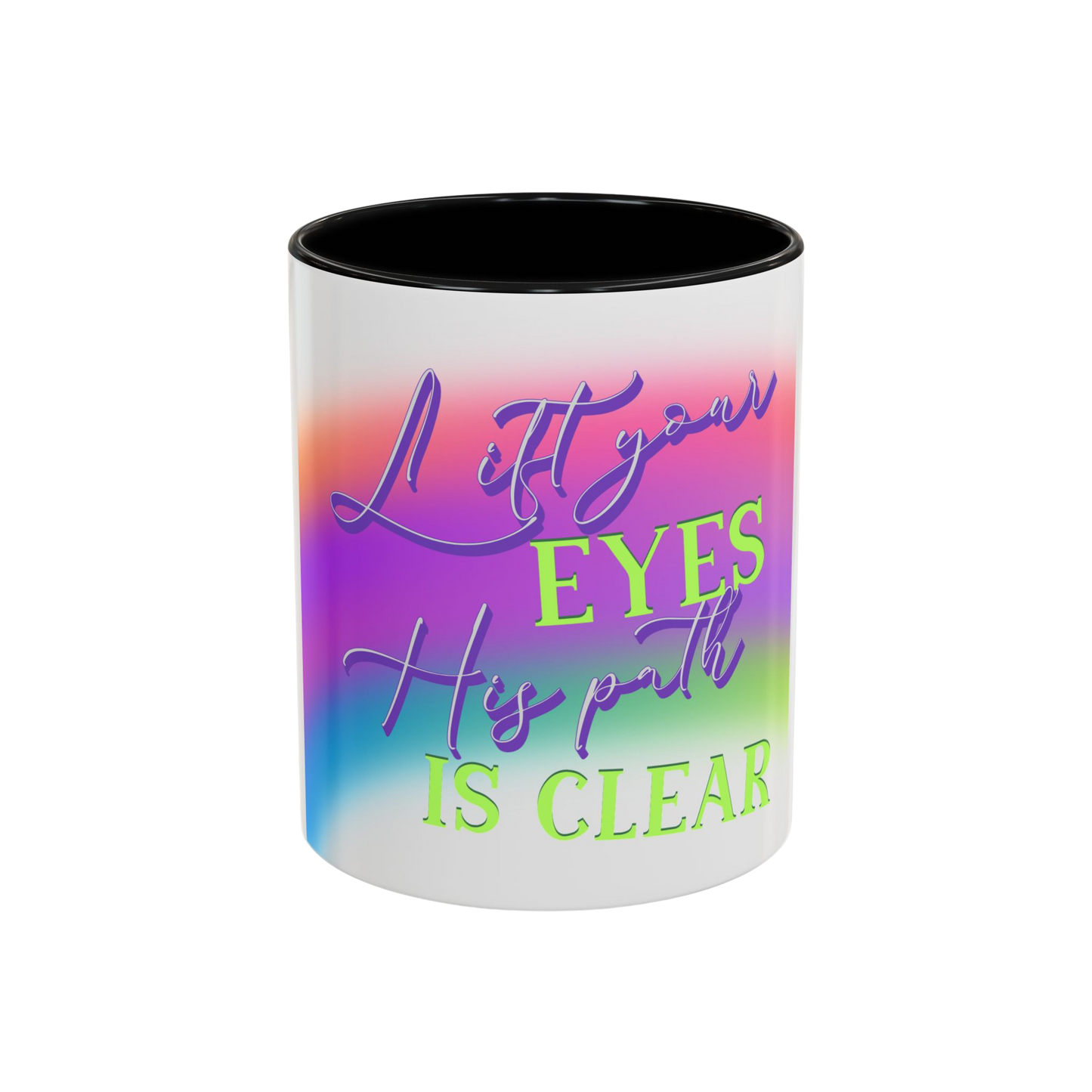 Lift Your Eyes Christian Coffee Cup