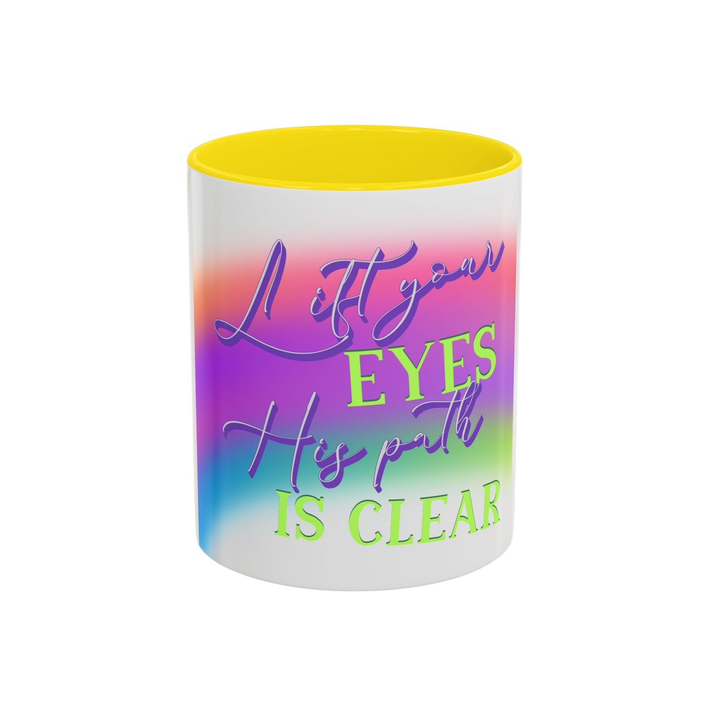 Lift Your Eyes Christian Coffee Cup
