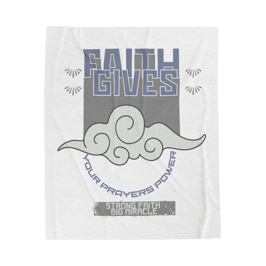 Faith Gives Your Prayers Power Scripture Throw