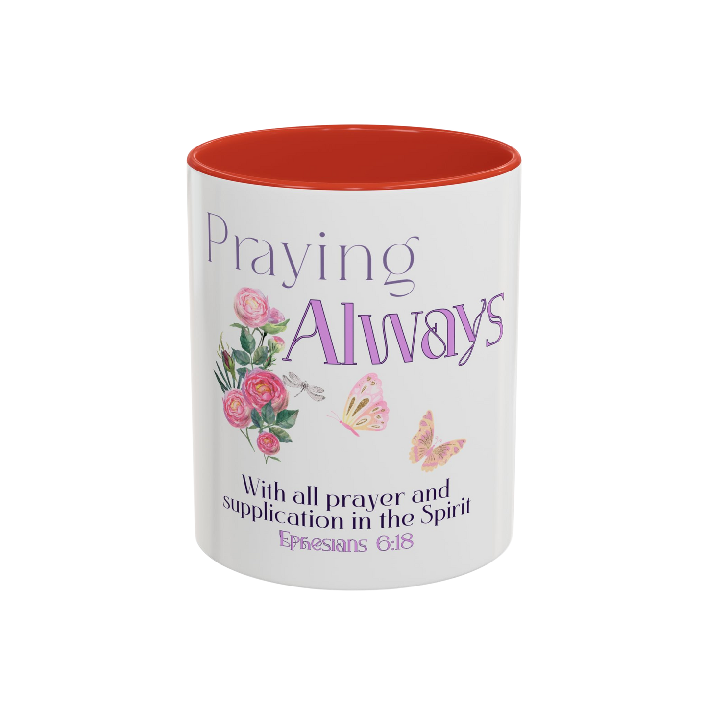 Praying Always Christian Coffee Cup