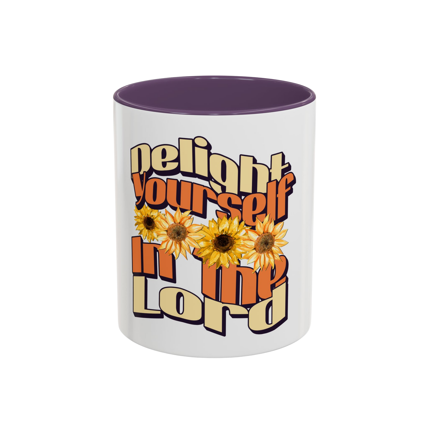 Delight Yourself in the Lord Christian Coffee Cup