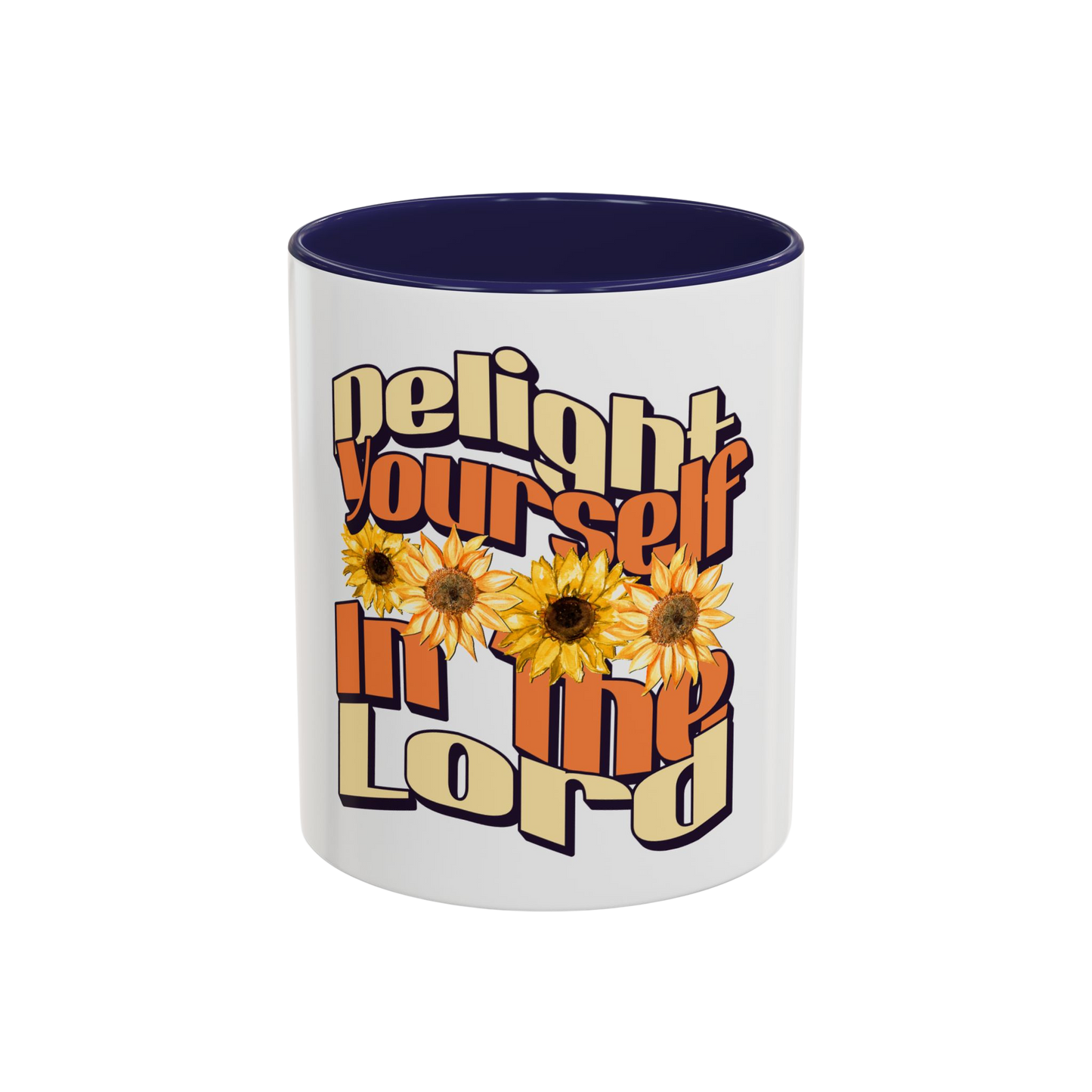 Delight Yourself in the Lord Christian Coffee Cup