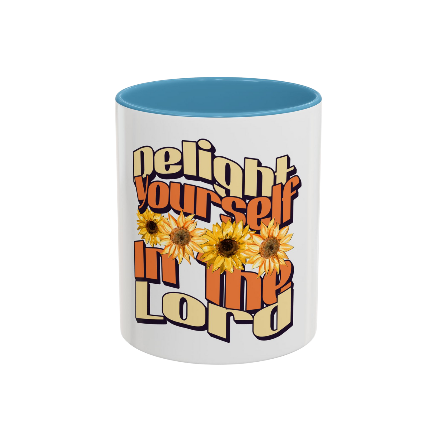 Delight Yourself in the Lord Christian Coffee Cup