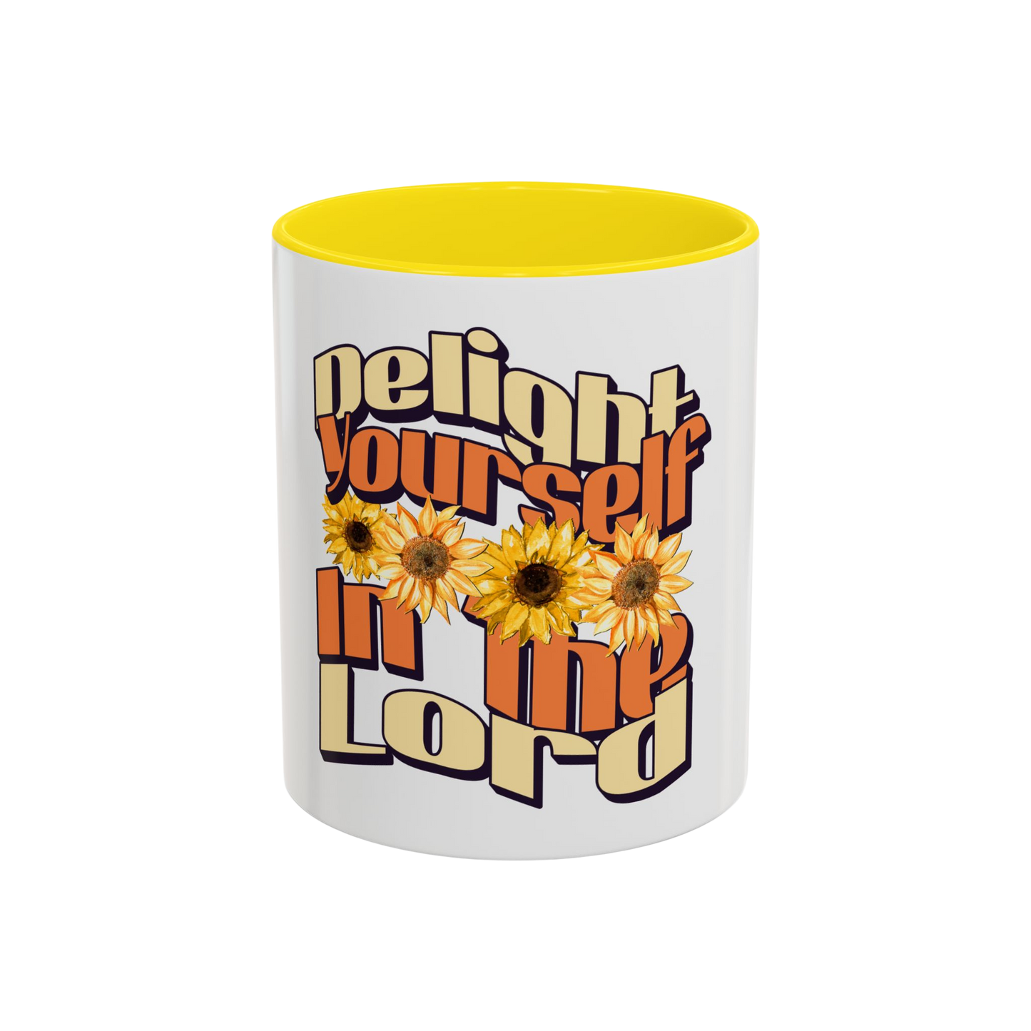 Delight Yourself in the Lord Christian Coffee Cup