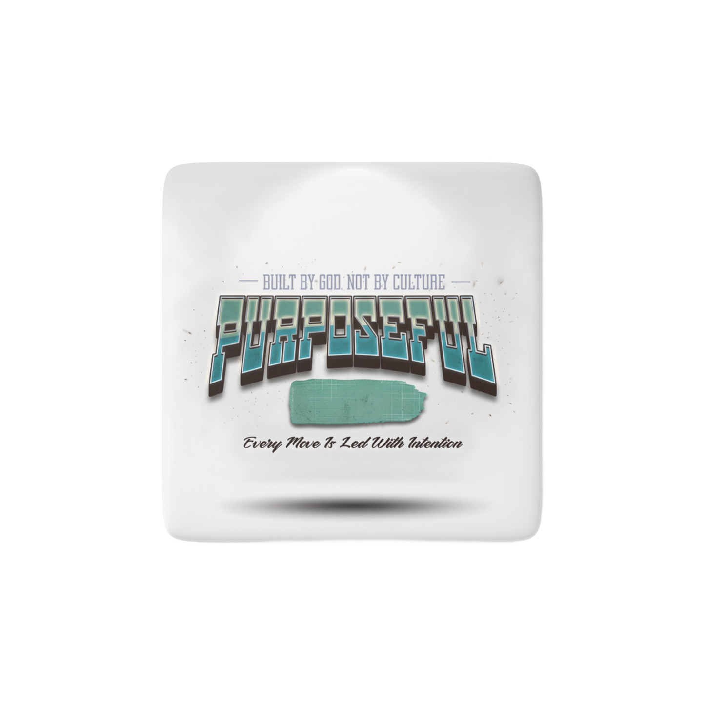 BUILT BY GOD Reminder Tile