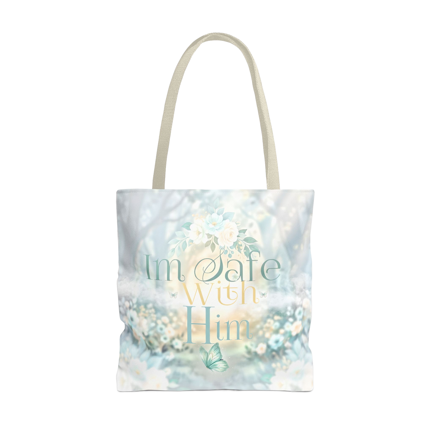 IM SAFE WITH HIM Carry Tote