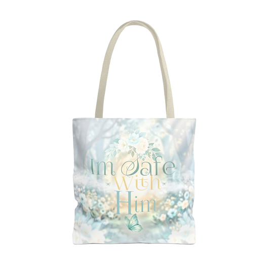 IM SAFE WITH HIM Carry Tote