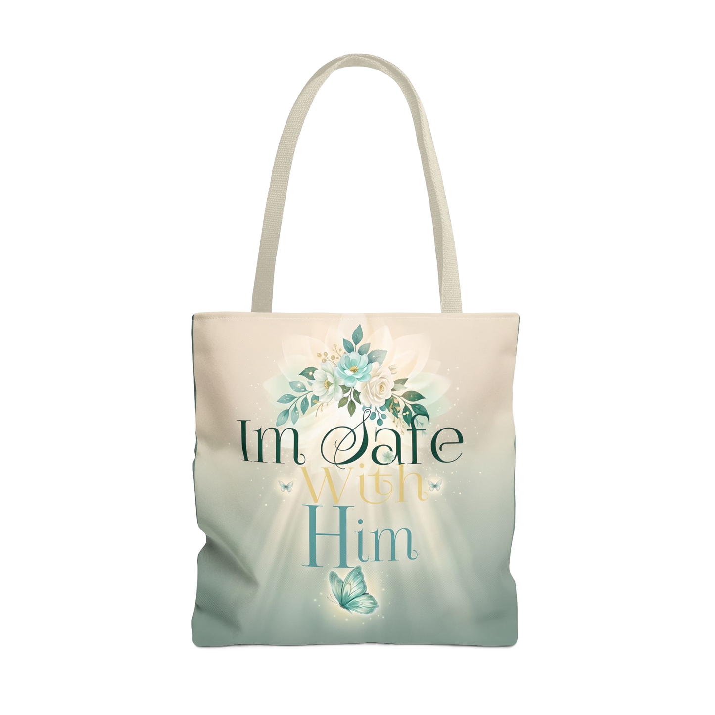 IM SAFE WITH HIM Carry Tote