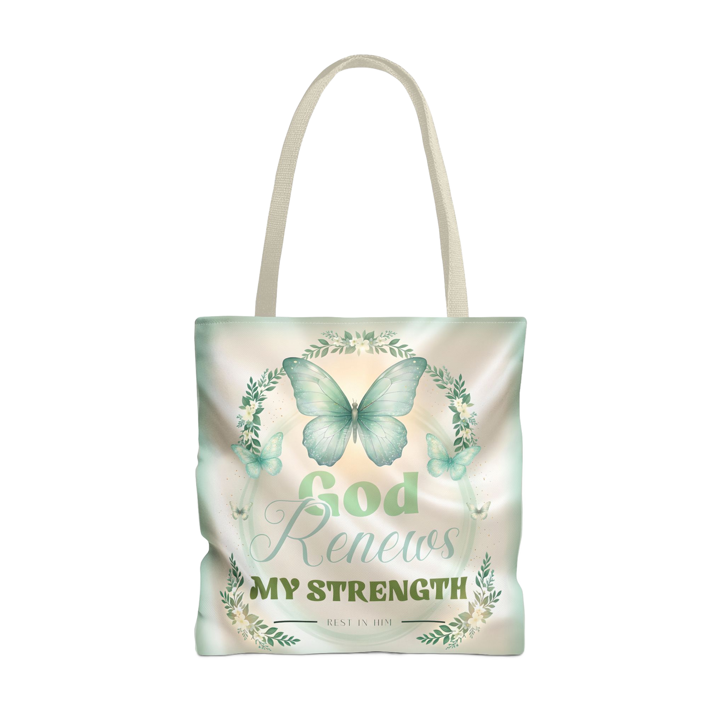 GOD RENEWS MY STRENGTH Carry Tote