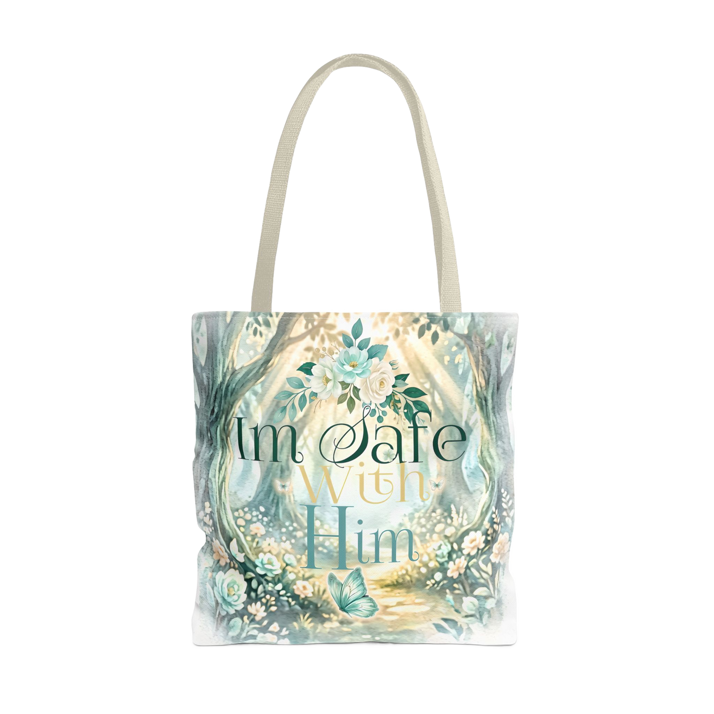 IM SAFE WITH HIM Carry Tote