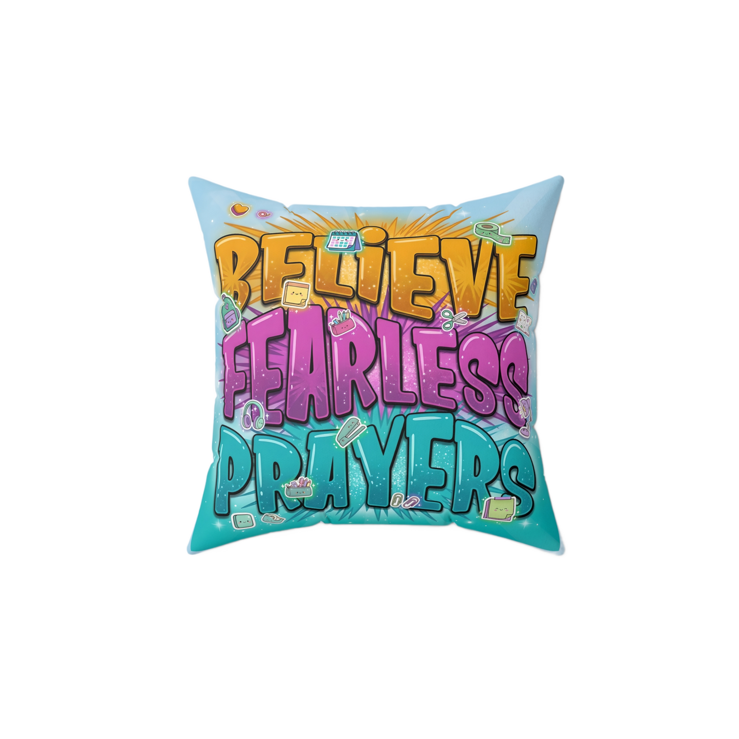 BELIEVE FEARLESS PRAYERS Rest Pillow