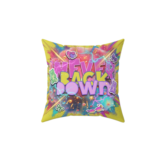 NEVER BACK DOWN Rest Pillow