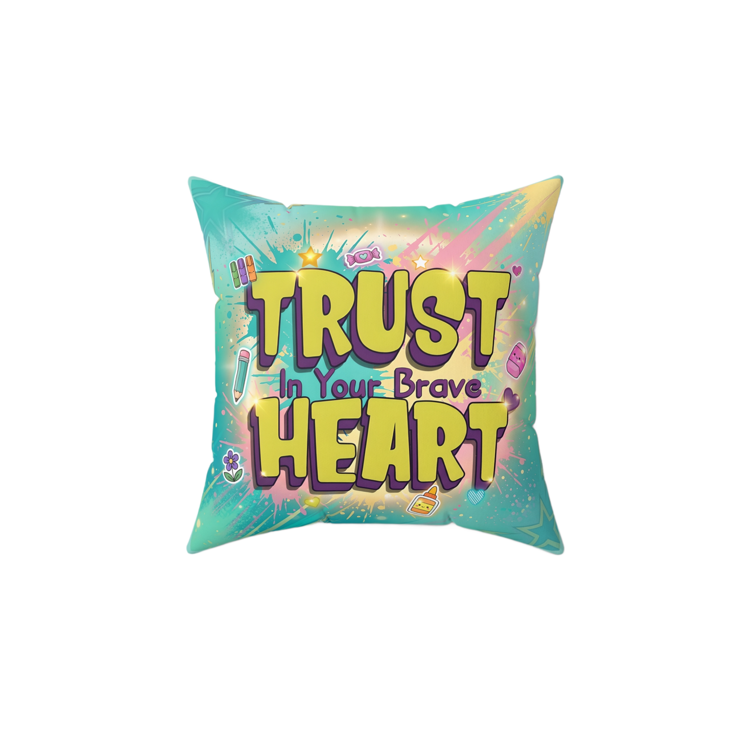TRUST IN YOUR BRAVE HEART Rest Pillow