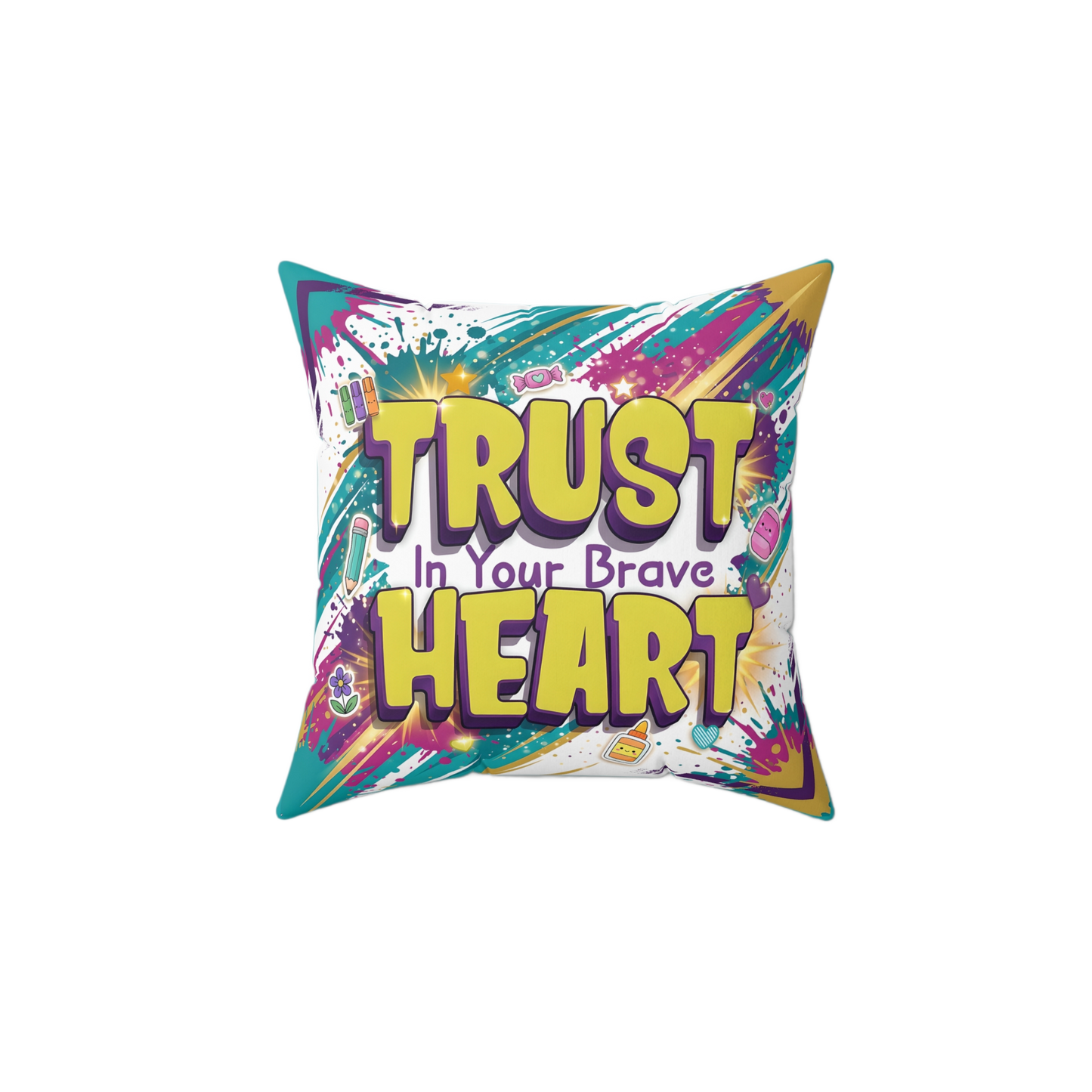 TRUST IN YOUR BRAVE HEART Rest Pillow
