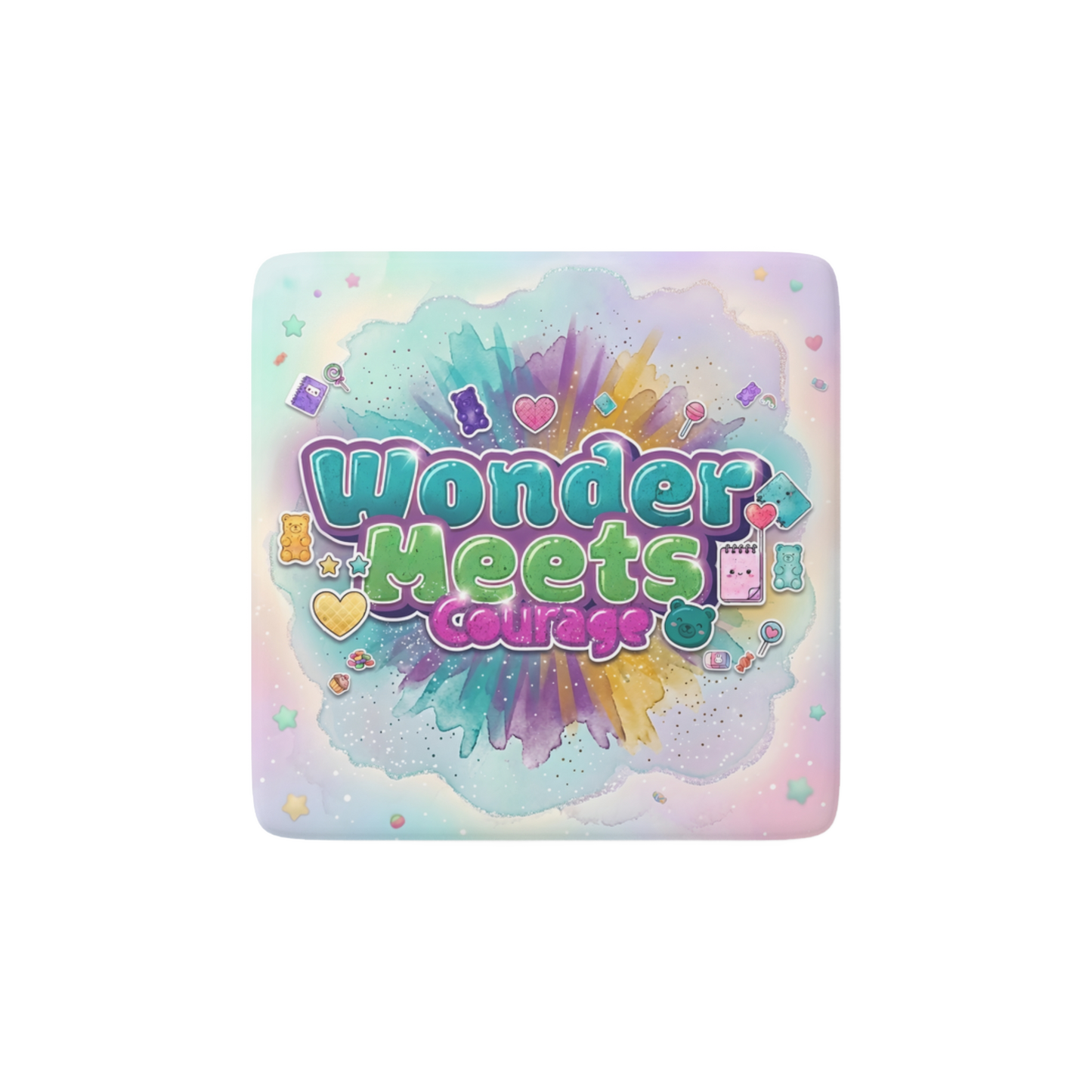 WONDER MEETS COURAGE Reminder Tile
