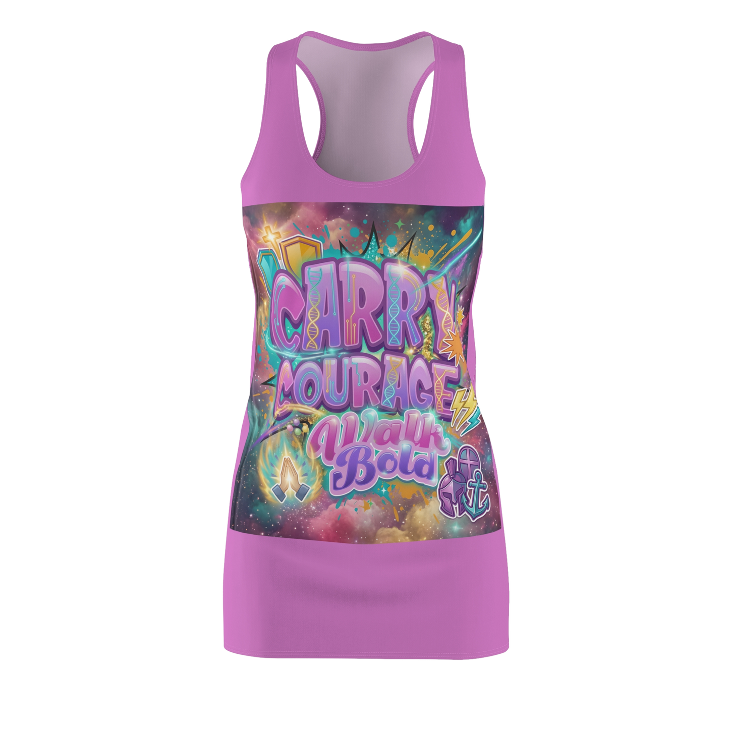 CARRY COURAGE WALK BOLD Summer Dress
