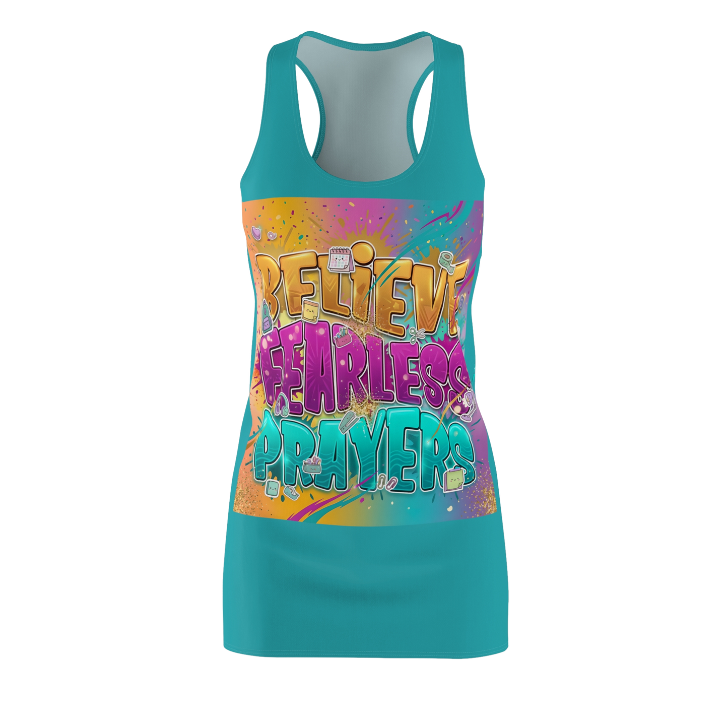 BELIEVE FEARLESS PRAYERS Summer Dress
