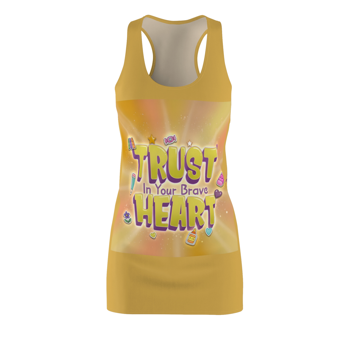 TRUST IN YOUR BRAVE HEART Summer Dress