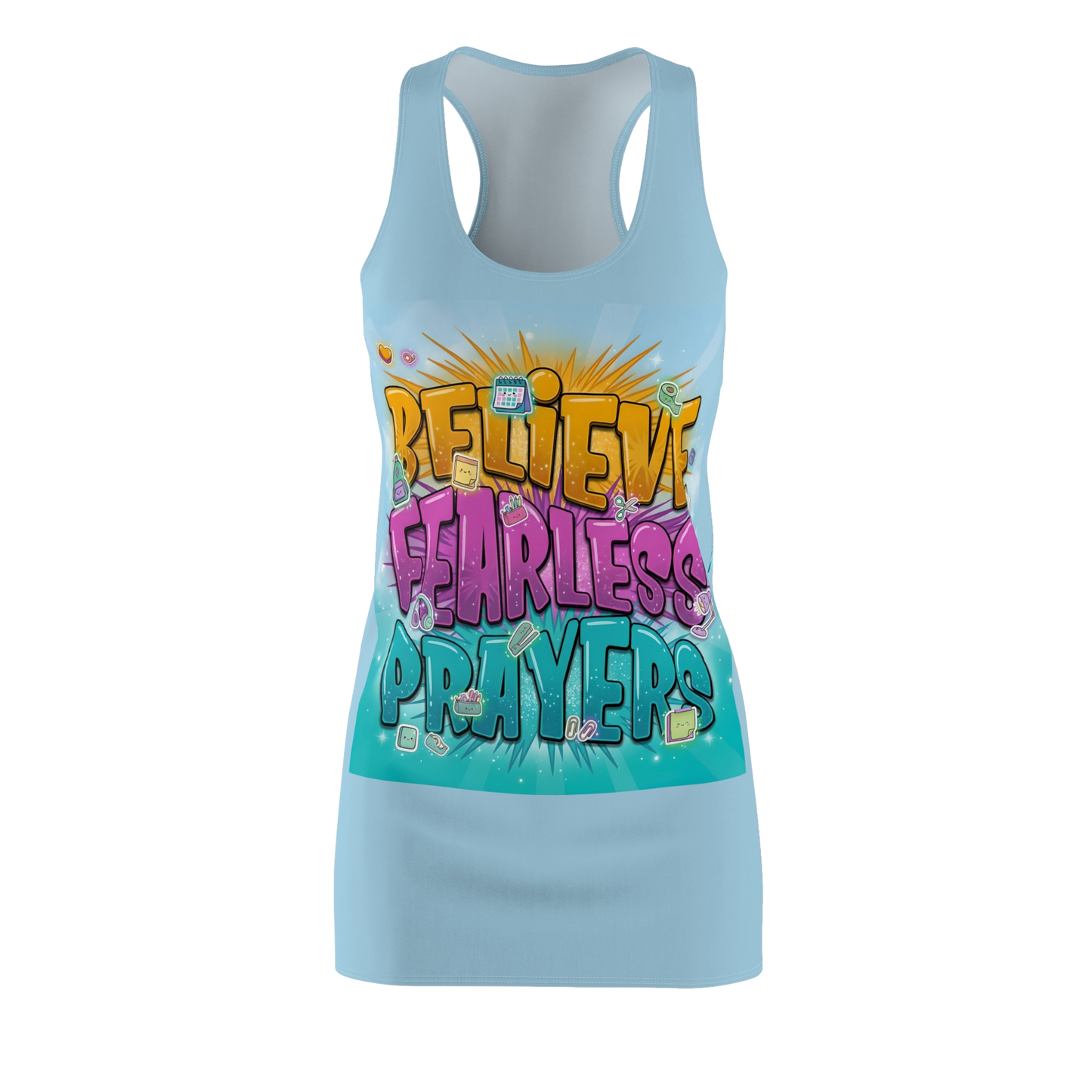 BELIEVE FEARLESS PRAYERS Summer Dress