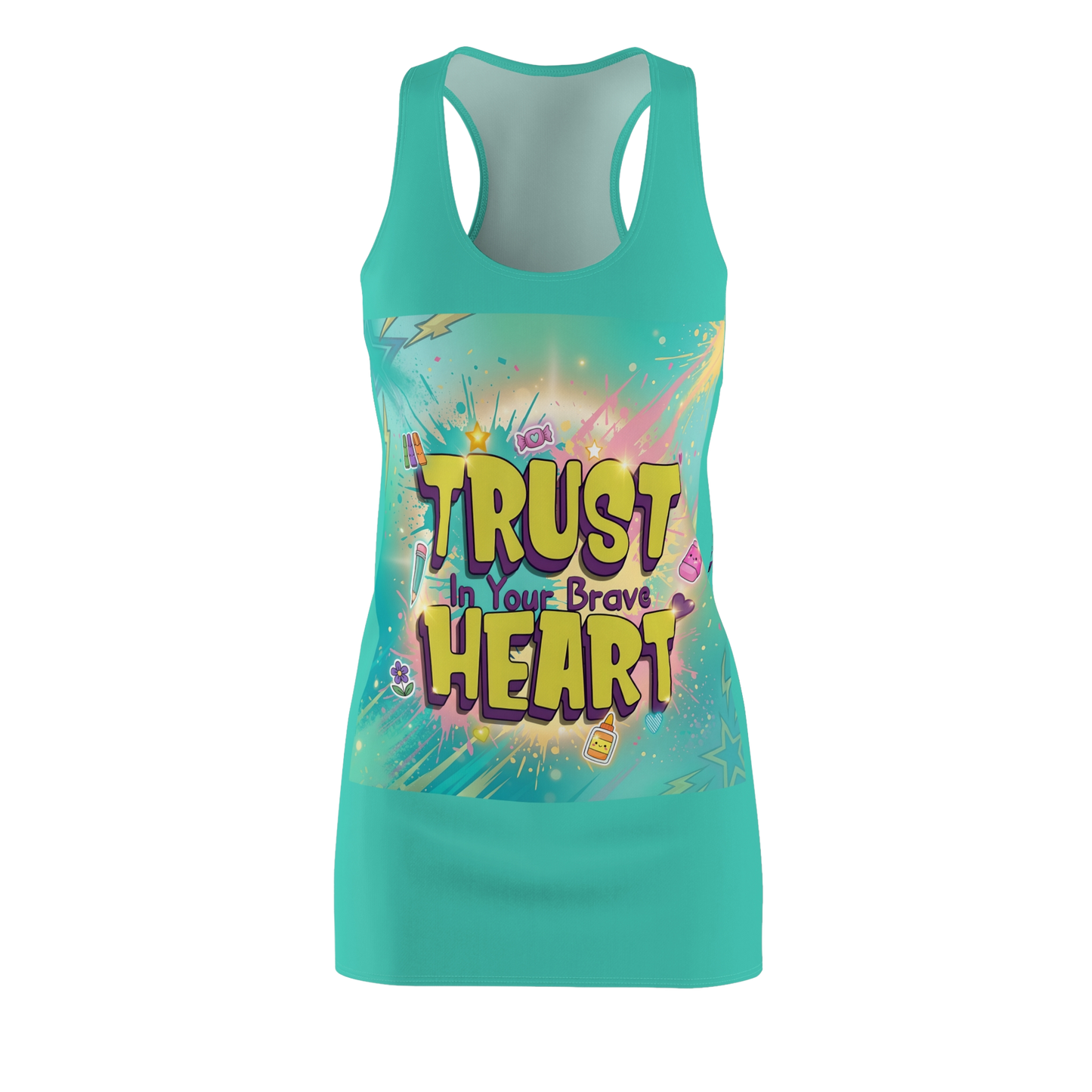 TRUST IN YOUR BRAVE HEART Summer Dress