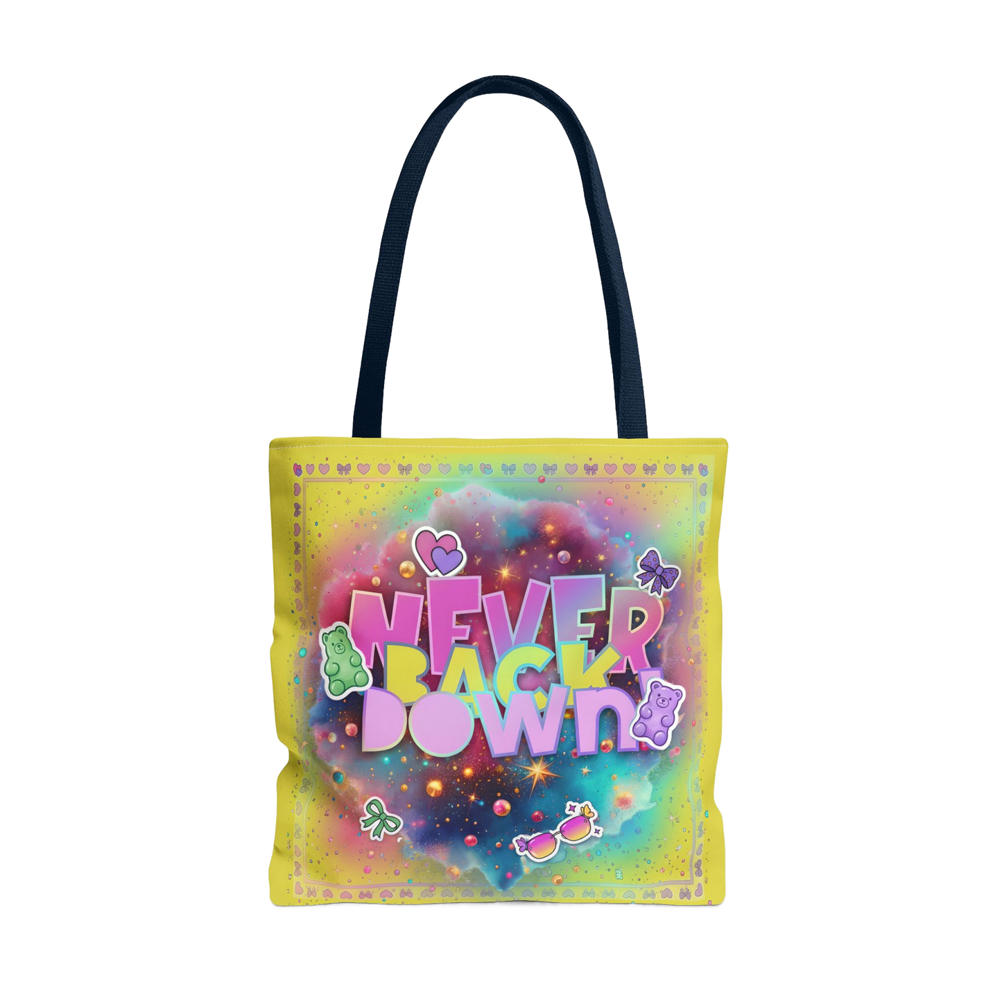 NEVER BACK DOWN Carry Tote