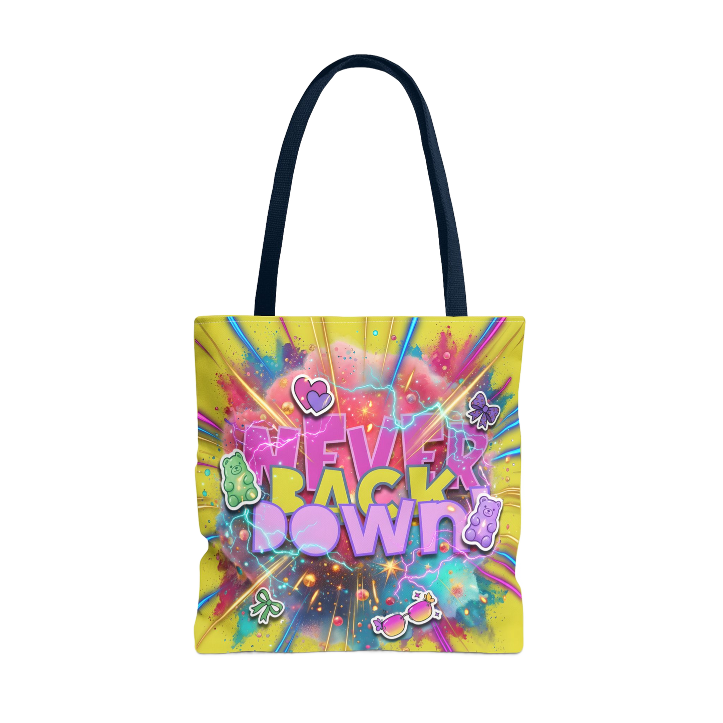 NEVER BACK DOWN Carry Tote