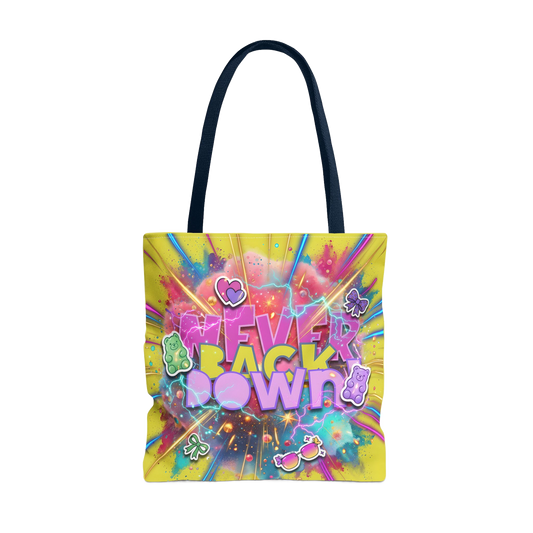 NEVER BACK DOWN Carry Tote