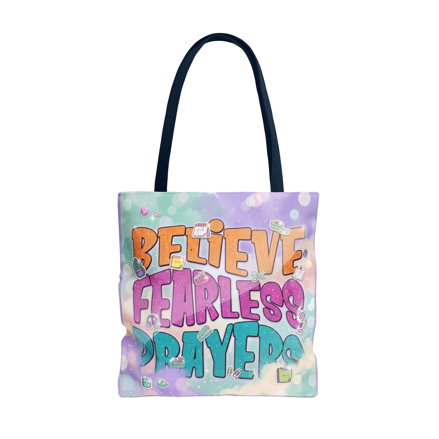 BELIEVE FEARLESS PRAYERS Carry Tote