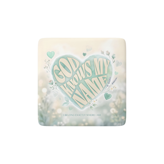 GOD KNOWS MY NAME Reminder Tile