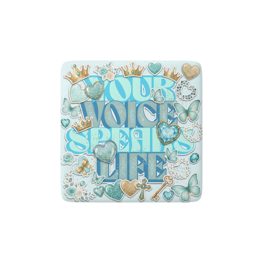 YOUR VOICE SPEAKS LIFE Reminder Tile